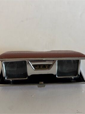 Vintage & Chrome Jet Well Folding Opera Glasses Japan Binoculars